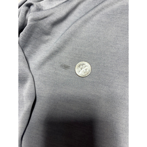 NWT Men's Under Armour Loose Grey Golf Running Heat Gear Quarter Zip Size Large - Picture 5 of 7